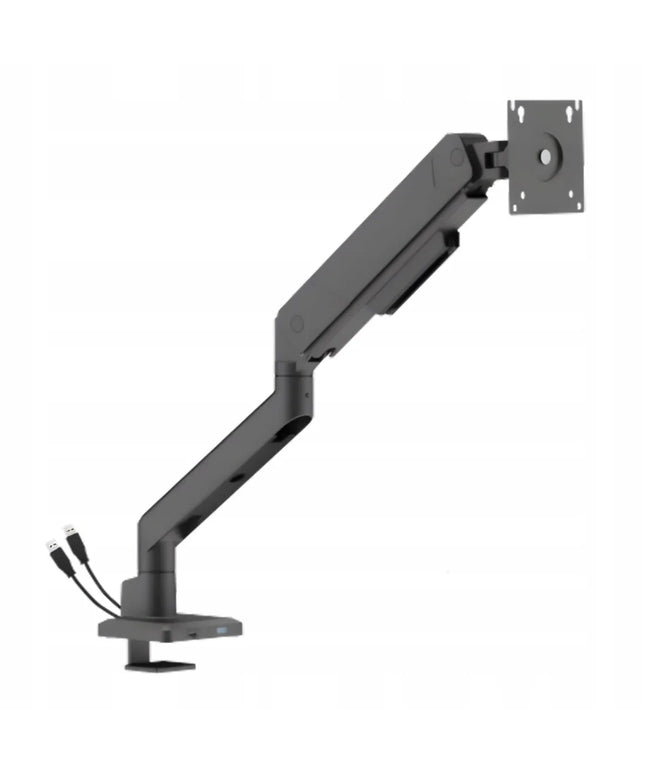 Dujinis monitoriaus laikiklis 17-45" 16kg USB šakotuvas VESA Spacetronik juodas