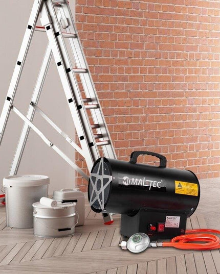 Dujinis šildytuvas su ventiliatoriumi ir reduktoriumi, pramoninis, 25kW (MalTec)