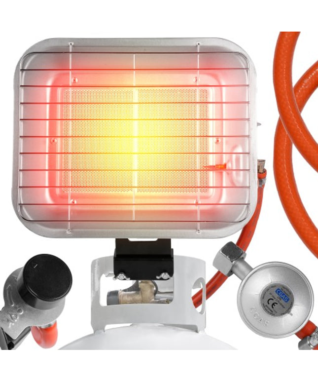 Dujinis šildytuvas „Sunshine“ su dujų baliono laikikliu ir reguliatoriumi (4500W)