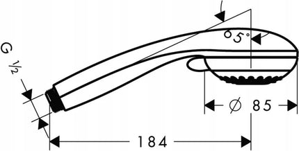 Dušo galvutė HANSGROHE Crometta 85 Vario