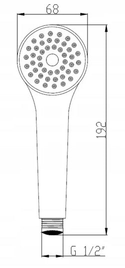 Dušo galvutė Invena Eol, AS-14-001-L