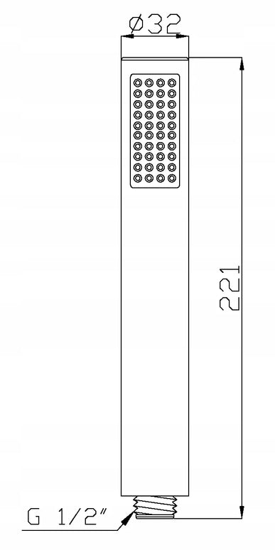 Dušo galvutė Invena Round chromuota, AS-04-001-X.