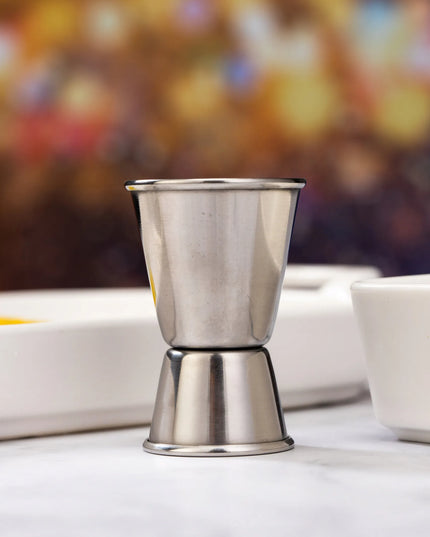 Dvipusis baro matavimo indelis 15/30 ml su užapvalintais kraštais