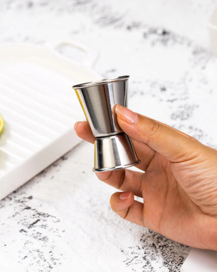 Dvipusis baro matavimo indelis 15/30 ml su užapvalintais kraštais