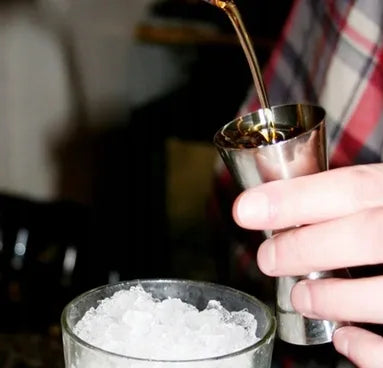 Dvipusis baro matuoklis alkoholiui ir kokteiliams 25/50 ml