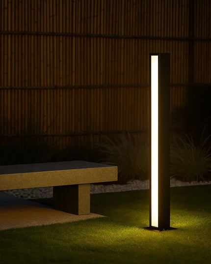 Dvipusis pastatomas 60 cm LED sodo šviestuvas-stulpelis, 4000K, juodas