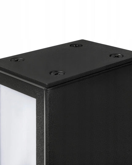 Dvipusis pastatomas 60 cm LED sodo šviestuvas-stulpelis, 4000K, juodas