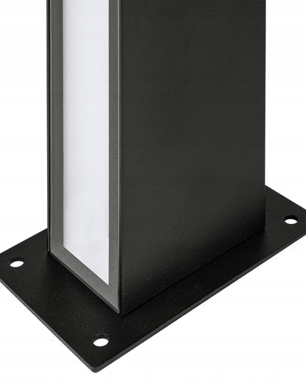 Dvipusis pastatomas 60 cm LED sodo šviestuvas-stulpelis, 4000K, juodas