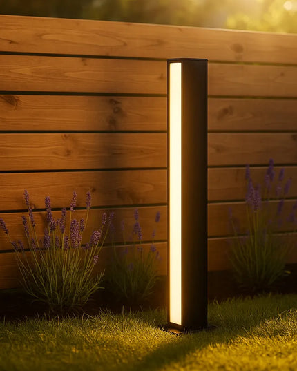 Dvipusis pastatomas 60 cm LED sodo šviestuvas-stulpelis, 4000K, juodas