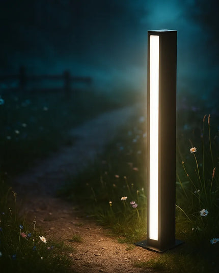 Dvipusis pastatomas 60 cm LED sodo šviestuvas-stulpelis, 4000K, juodas