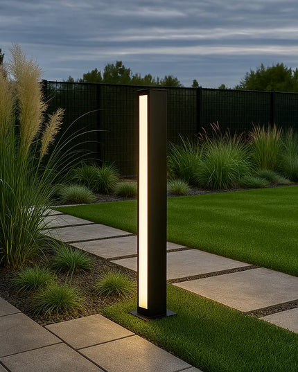 Dvipusis pastatomas 60 cm LED sodo šviestuvas-stulpelis, 4000K, juodas