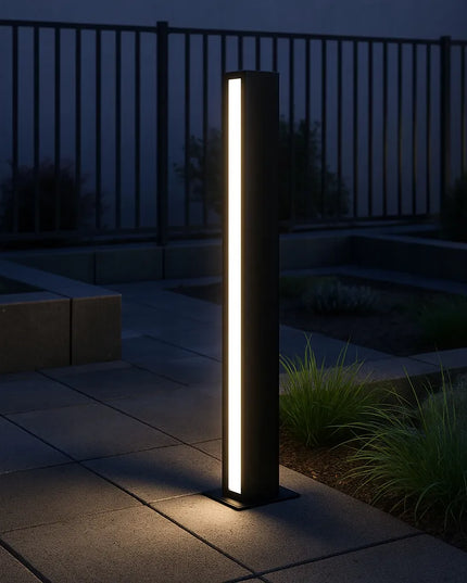 Dvipusis pastatomas 60 cm LED sodo šviestuvas-stulpelis, 4000K, juodas