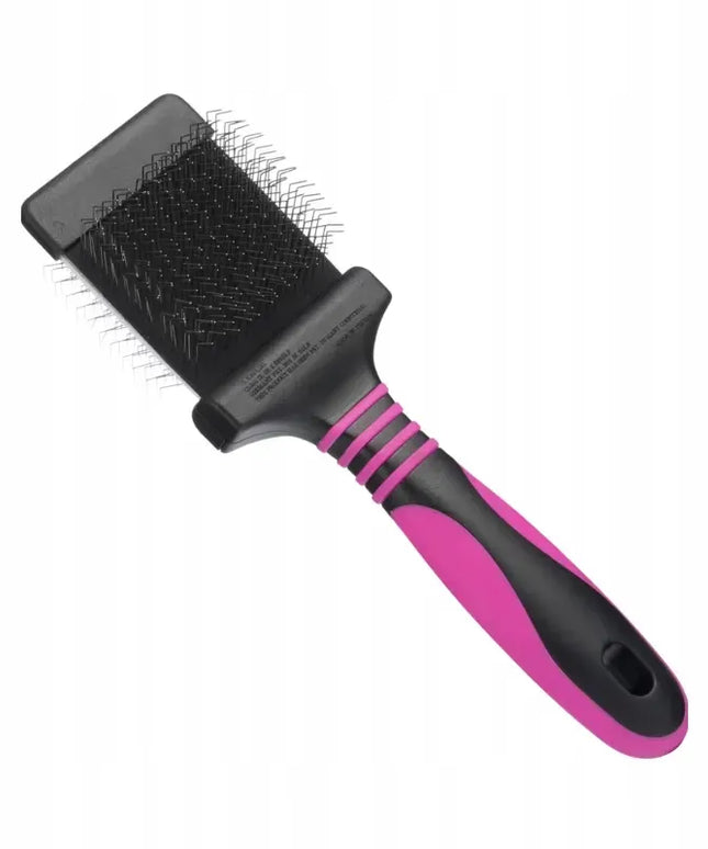 Dvipusis pūkuotuko šepetys šunims – Blovi Small Duo Flex Slicker