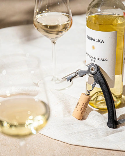 Dvipusis „Vacu Vin“ vyno atidarytuvas 3 viename, kamščiatraukis, peiliukas, atidarytuvas