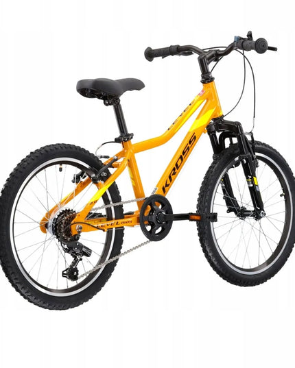 Dviratis Kross Level Mini 2.0 geltona/juoda blizgi