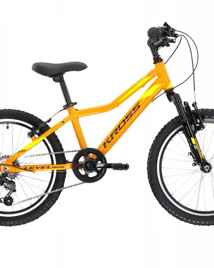 Dviratis Kross Level Mini 2.0 geltona/juoda blizgi
