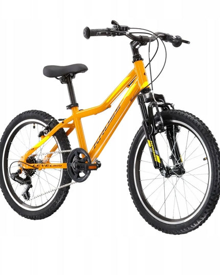 Dviratis Kross Level Mini 2.0 geltona/juoda blizgi