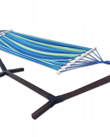Dviviečio hamako komplektas su stovu COMFORT ZONE, iki 200 kg, nešiojamas