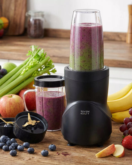 Stalo trintuvas smoothie kokteiliams 1200W + 4 buteliukai/puodeliai