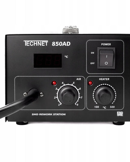 Technet 850AD 560 W profesionalus karšto oro plastiko suvirinimo aparatas