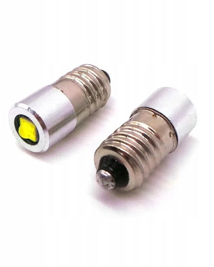 E10 LED lemputė 4-24V CREE galinga balta