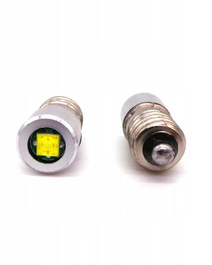 E10 LED lemputė 4-24V CREE galinga balta