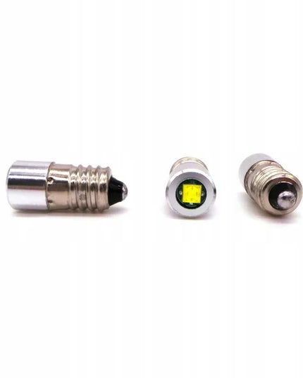 E10 LED lemputė 4-24V CREE galinga balta