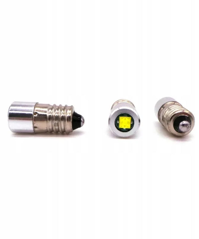 E10 LED lemputė 4-24V CREE galinga balta