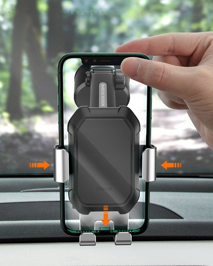 BASEUS LAIKIKLIS TELEFONUI AUTOMOBILIUI ANT PRIETAISŲ SKYDELIO ARBA PRIEKINIO STIKLO, TVIRTAS AUTOMOBILINIS LAIKIKLIS