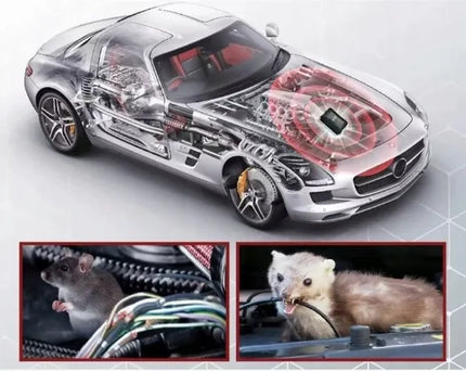 Automobilinis graužikų baidiklis „Xtreme MR-13“, maitinamas baterijomis, USB ir 12 V