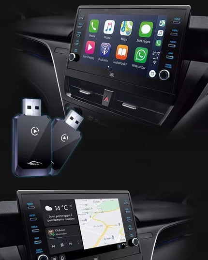 AI&JL belaidis CarPlay Android Auto USB adapteris 2 viename