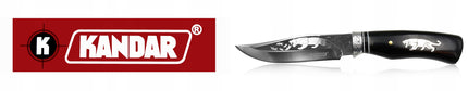 KANDAR Medžioklinis peilis Tiger Karinis Finka Puošta