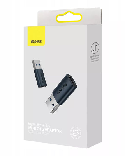 BASEUS USB-C į USB 3.1 adapteris, OTG konverteris, 10Gb/s, 2.4A, 2 vnt.
