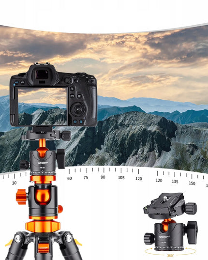 K&F Concept SA254T2 trikojis 185 cm T254A4, monopodas, horizontali kolona T KF09.090