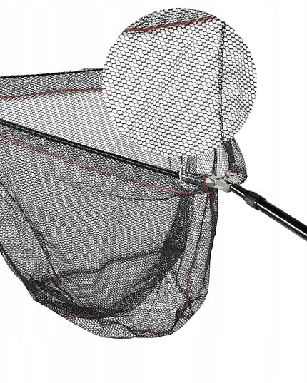 Teleskopinis sulankstomas meškeriojimo tinklas žuvims su gumuota tinkleliu 210 cm
