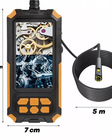 Lankstus endoskopo apžiūros kamera 5 m 9 LED 2x Full HD ekranas