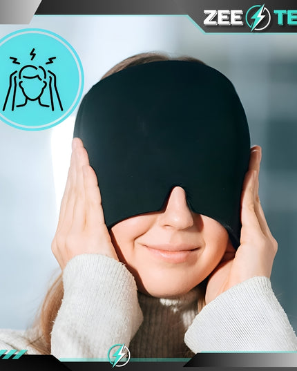 Vėsinanti gelio kompreso kaukė galvos skausmui ir migrenai malšinti