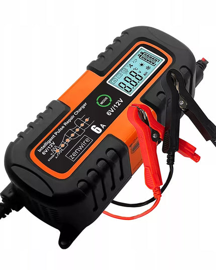 Zenwire automobilinis akumuliatoriaus įkroviklis su remonto funkcija AGM 6V 12V 6A