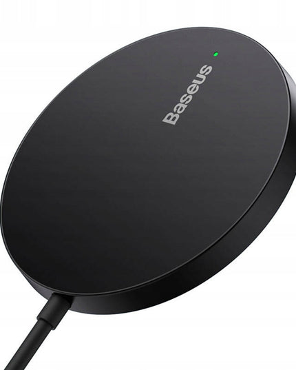 BASEUS Belaidis indukcinis Qi įkroviklis su MagSafe 15W, USB C laidas 1m