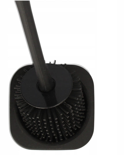 EASYFORM silikoninis tualeto šepetys su stovu, juodas, 34,8 cm