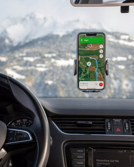 Spacecase automobilinis telefono laikiklis tvirtinamas prie stiklo arba prietaisų skydelio