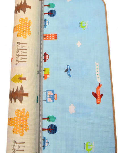 EDUKACINIS PUTŲ KILIMĖLIS MIESTAS GATVĖS 120 X 180 CM STORAS XXL
