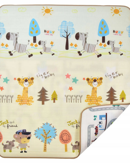 EDUKACINIS PUTŲ KILIMĖLIS MIESTAS GATVĖS 120 X 180 CM STORAS XXL