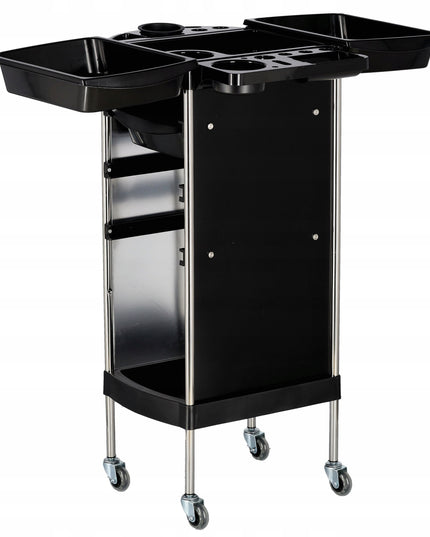 Mobilus kirpyklos kosmetinis vežimėlis dažymui, pagalbinis, SPA salonams