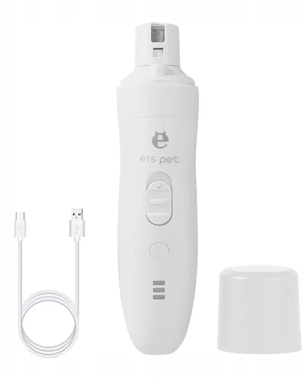 Elektrinė gyvūnų nagų dildė ELS PET su LED apšvietimu, belaidė, skirta katėms ir šunims