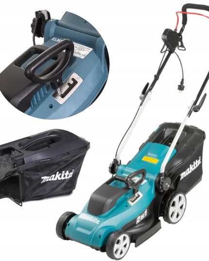 Elektrinė vejapjovė 1200W, pjovimo plotis 33cm, 30l, Makita [ELM3320]