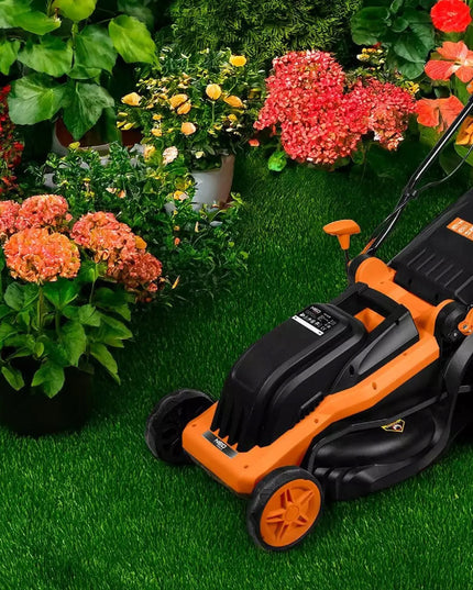 Elektrinė vejapjovė 1600W 380mm, krepšys 45L NEO TOOLS 04-628