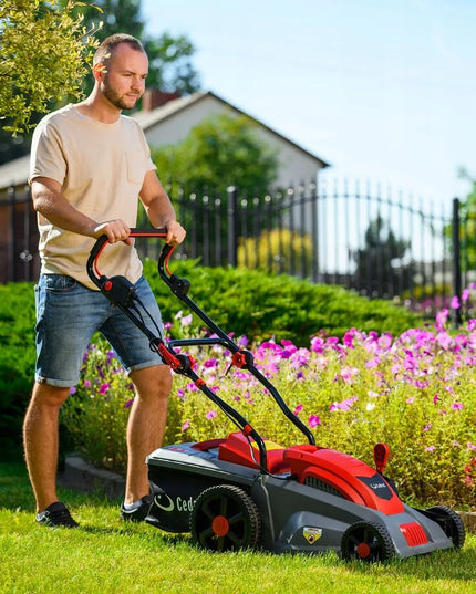 Elektrinė vejapjovė Cedrus KE34 1400W 34 cm su 35 l krepšiu