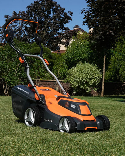 Elektrinė vejapjovė DAEWOO DLM 1900E 1600 W, 38 cm, 45 l žolės surinkimo krepšys ABS