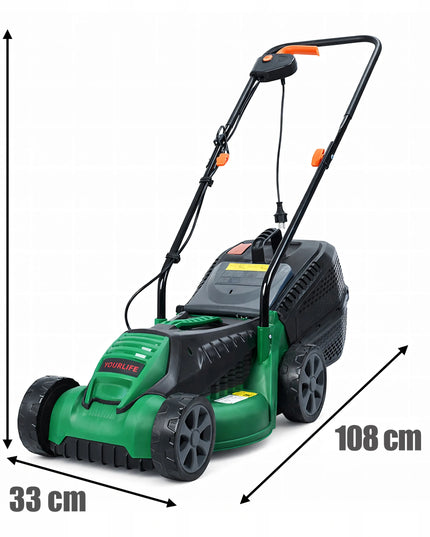 Elektrinė vejapjovė Real Garden 1600W, 32 cm, 30L krepšys